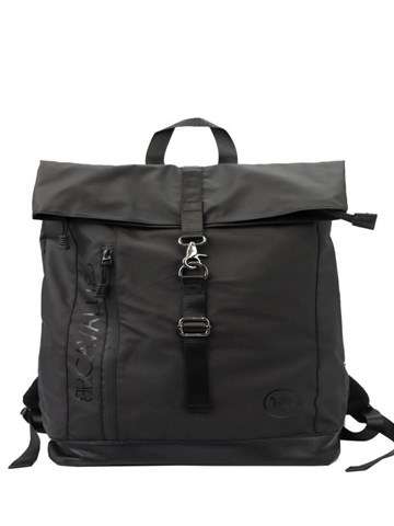 Batoh B.Cavalli BC1056 Velký černý polyesterový batoh s kapsou na zip a nastavitelnými rameny