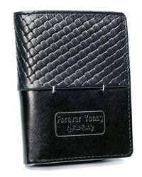 Černá pánská kožená peněženka - Forever Young®