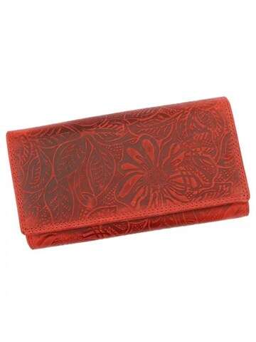 Dámská červená kožená peněženka Nordee ADL04-GG-05-DES