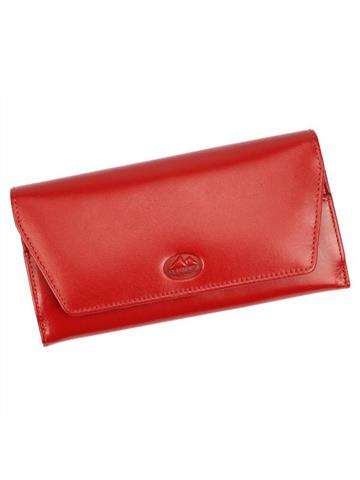Dámská kožená peněženka EL FORREST 812-47 RFID Červená SECURE