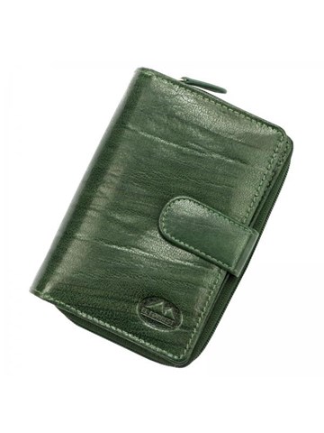 Dámská kožená peněženka EL FORREST 813-18 RFID zelená s ochranou proti skenování