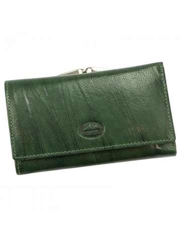Dámská kožená peněženka EL FORREST 906-18 RFID zelená s ochranou RFID
