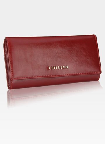 Dámská kožená peněženka Peterson 490 Červená RFID