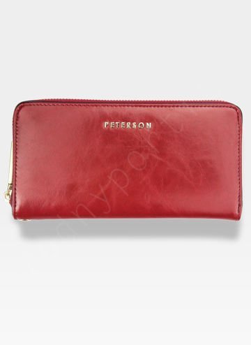 Dámská kožená peněženka Peterson Kožené Červená PL781