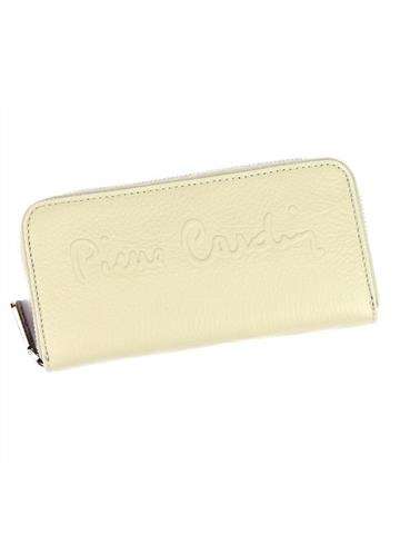 Dámská kožená peněženka Pierre Cardin FN 8822 DOLLARO béžová s orientací na šířku a zipem