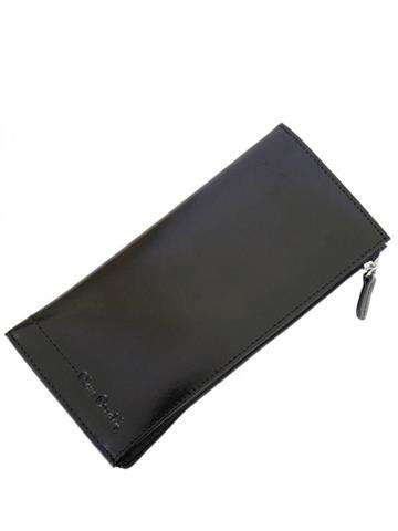 Dámská kožená peněženka Pierre Cardin PSP01 8847 černá orientace na výšku se stříbrnými kováními