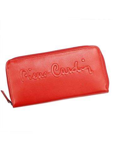Dámská kožená peněženka Pierre Cardin TILAK91 8822 červená s orientací na zip a místem pro karty