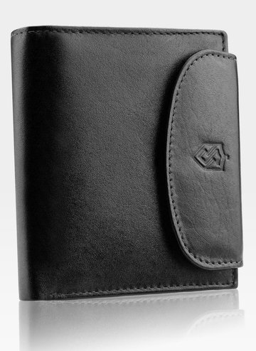 Dámská kožená peněženka STEVENS Černá s ochranou RFID