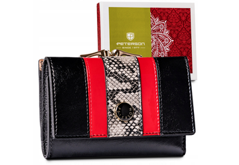 Dámská kožená peněženka s kabelkou pro bigiel - Peterson