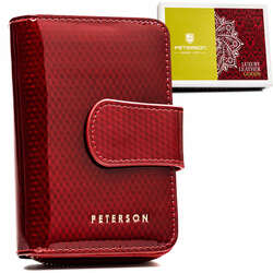 Dámská kožená peněženka ve vertikální orientaci - Peterson