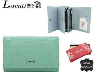 Dámská lakovaná peněženka na karty s ochranou RFID Protect - Lorenti