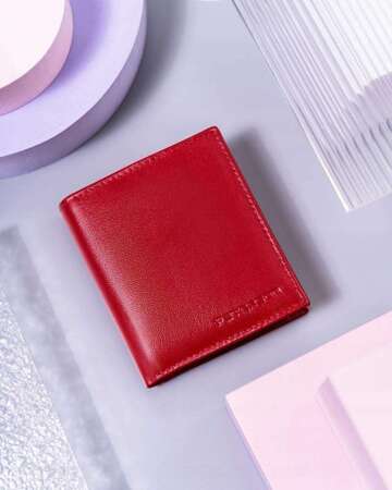 Dámská malá kožená peněženka bez zapínání - Peterson