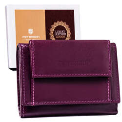 Dámská malá kožená peněženka s RFID Protect - Peterson