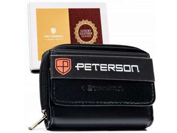 Dámská malá kožená peněženka se zapínáním - Peterson