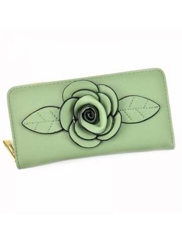 Dámská peněženka Eslee F9999 z ekologické kůže v zelené barvě