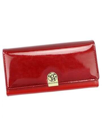 Dámská peněženka Gregorio NL-100 v červené barvě z přírodní a ekologické kůže s horizontálním designem