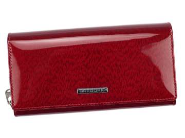 Dámská peněženka Gregorio PT-106 z přírodní kůže červená velká s orientací na šířku a RFID ochranou
