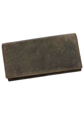 Dámská peněženka Nordee ADL04-GG-04-DES z pravé kůže v barvě hnědá