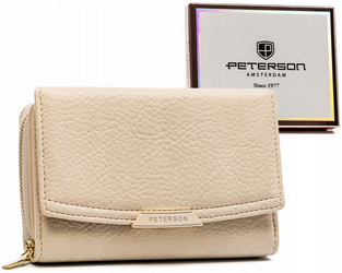 Dámská peněženka z ekokůže s hráškovou texturou - Peterson