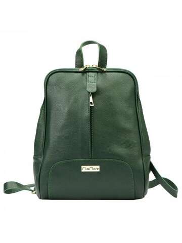 Dámský batoh MiaMore 2001 DOLLARO Kožený tmavě zelený elegantní velký