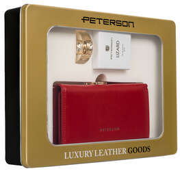 Dárková sada: dámská kožená peněženka a parfémovaná voda Lizard - Peterson