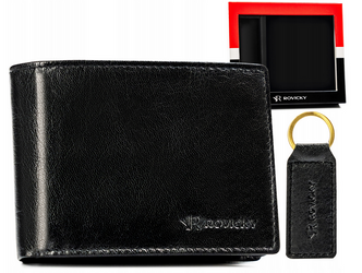 Dárková sada: pánská kožená peněženka a klíčenka - Rovicky