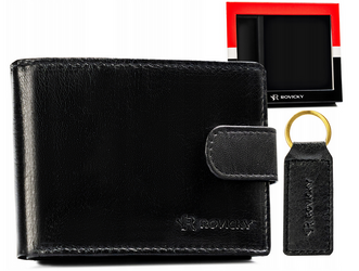 Dárková sada: pánská kožená peněženka a klíčenka - Rovicky