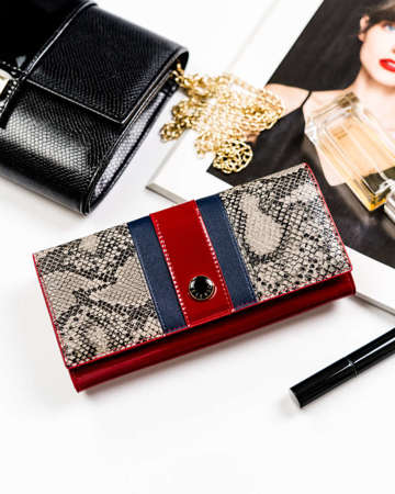 Elegantní dámská peněženka s módním vzorem hadí kůže - Peterson