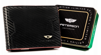 Elegantní pánská kožená peněženka se systémem RFID - Peterson