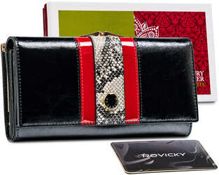 Elegantní peněženka s módním vzorem hadí kůže - Peterson