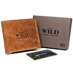 Horizontální skládací pánská peněženka s vnější kapsou na karty - Always Wild