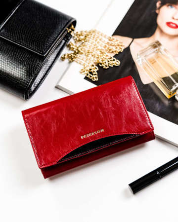 Kompaktní dámská kožená peněženka z vysoce kvalitní pravé kůže - Peterson