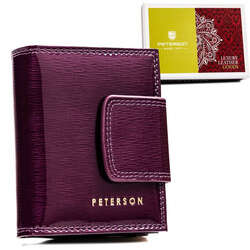 Kompaktní dámská peněženka z lakované kůže - Peterson