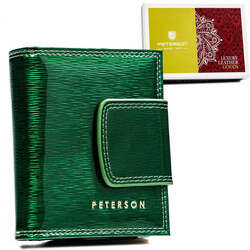 Kompaktní dámská peněženka z lakované kůže - Peterson