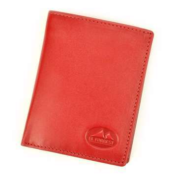Kožená peněženka EL FORREST 854-47 RFID Červená s ochranou karet