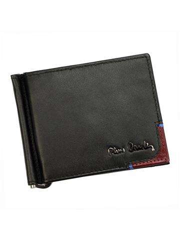 Kožená peněženka Pierre Cardin TILAK75 8858A Černá s červeným akcentem RFID SECURE