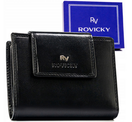 Kožená peněženka se zapínáním a systémem RFID - Rovicky