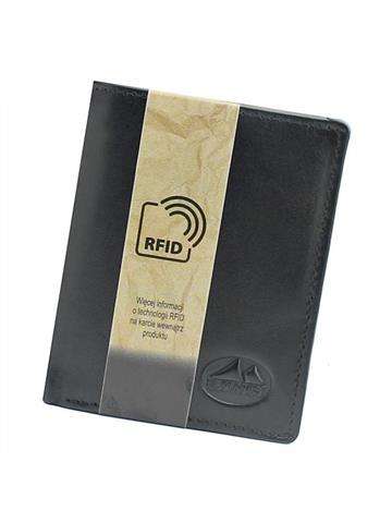 Kožené pouzdro na karty EL FORREST 854-67 RFID s ochranou proti krádeži černé pánské