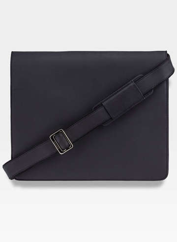 Luxusní taška Harvard messenger A4 od Visconti - Harvard (L) v černé barvě