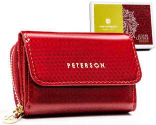 Malá dámská kožená peněženka na patentku a zip - Peterson