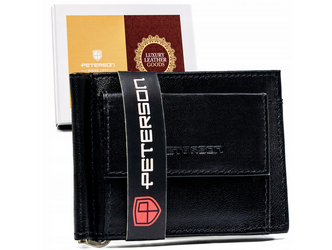 Malá peněženka-bankovka z přírodní kůže - Peterson