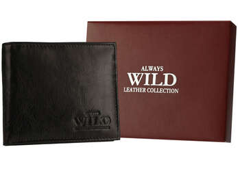 Odolná pánská kožená peněženka s ochranou RFID a pouzdrem na karty - Always Wild