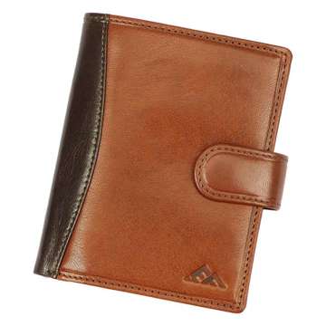 Pánská kožená peněženka EL FORREST 507-21 RFID Brown s ochranou proti krádeži