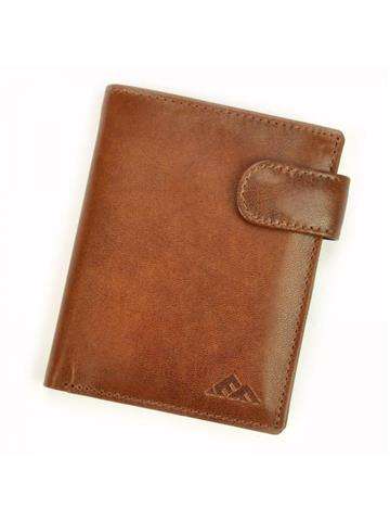 Pánská kožená peněženka EL FORREST 543-26 RFID Brown s ochranou proti krádeži
