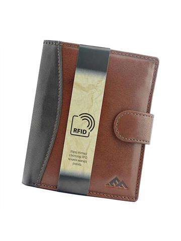 Pánská kožená peněženka EL FORREST 547-21 RFID hnědá
