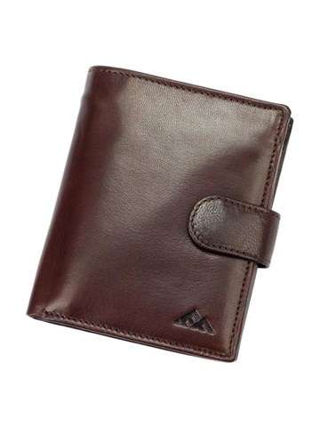 Pánská kožená peněženka EL FORREST 547-28 RFID v barvě hnědá s funkcí ochrany RFID