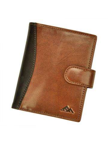Pánská kožená peněženka EL FORREST 570-21 RFID Brown s ochranou proti krádeži