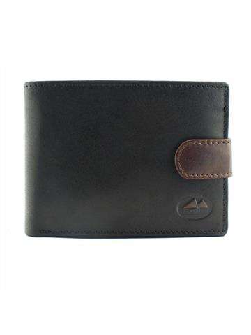 Pánská kožená peněženka EL FORREST 904-66 RFID Black/Brown Horizontal