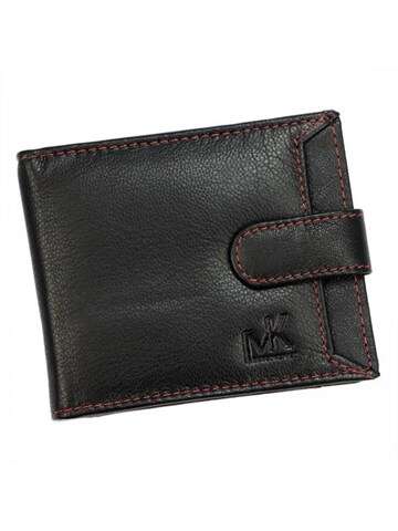 Pánská kožená peněženka Money Kepper CC 6001B Black and Red Classic