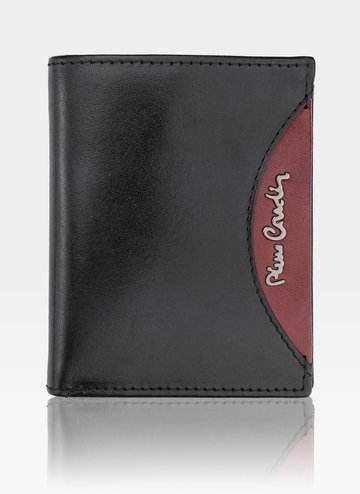Pánská kožená peněženka Pierre Cardin Bankovka Tilak29 1810 RFID Černá/červená